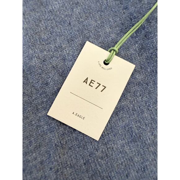 AE77 Sweater Women's Large Cashmere Crewneck Soft Luxury New American Eagle - Picture 5 of 8